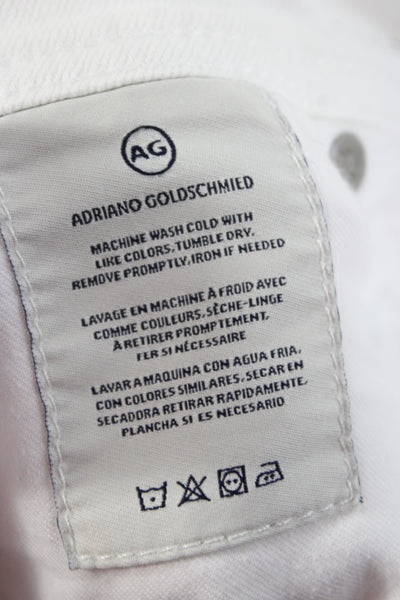 AG Adriano Goldschmied Mens White High Rise Skinny Jeans Size 30
