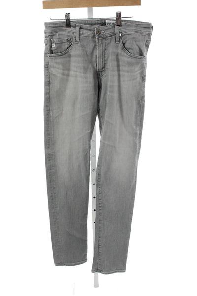 AG Adriano Goldschmied Mens Straight Gray Jeans Size 31