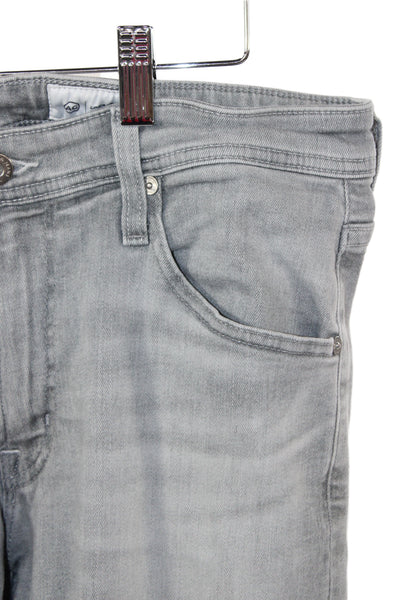 AG Adriano Goldschmied Mens Straight Gray Jeans Size 31