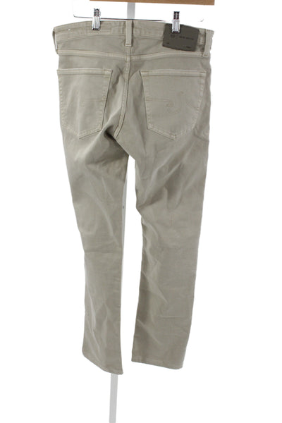 AG Adriano Goldschmied Mens Beige Chino Pants Size 30