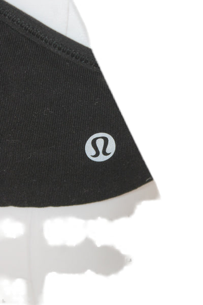 Lululemon Womens Spaghetti Strap Scoop Neck Sports Bra Black Size 4