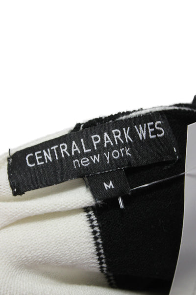 Central Park West Women Black Star Graphic Pullover Hoodie Size M
