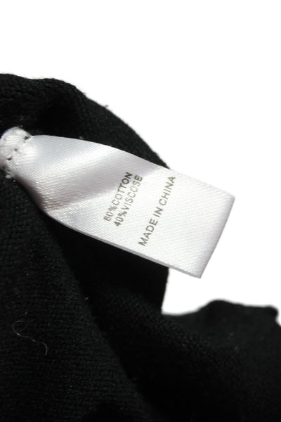 Central Park West Women Black Star Graphic Pullover Hoodie Size M