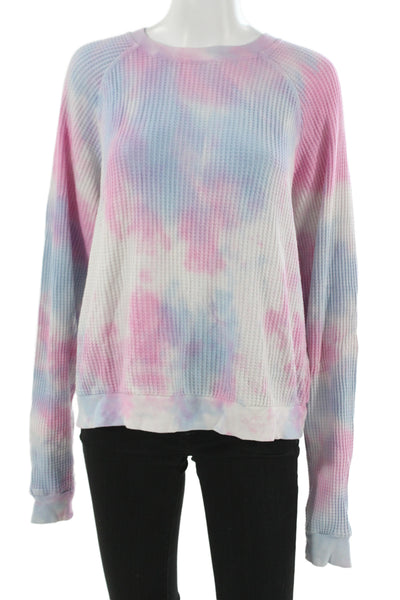 Electric & Rose Women Pullover Sweatshirt Light Blue Size M