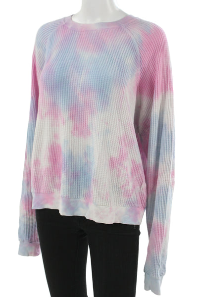 Electric & Rose Women Pullover Sweatshirt Light Blue Size M