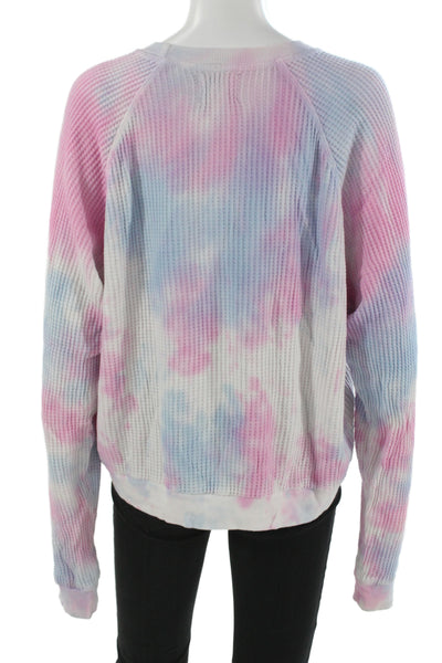 Electric & Rose Women Pullover Sweatshirt Light Blue Size M