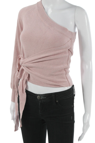 ASTR Womens Pink Long Sleeve Sweater Size S