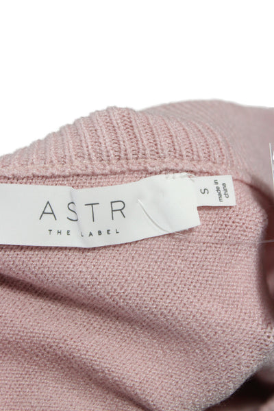 ASTR Womens Pink Long Sleeve Sweater Size S