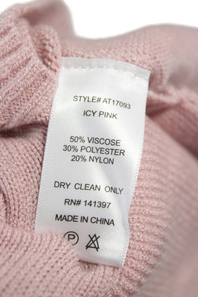 ASTR Womens Pink Long Sleeve Sweater Size S