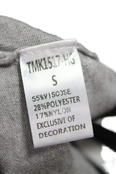 THML Unisex Long Sleeve Pullover Gray Graphic Crew Neck 90s Size S