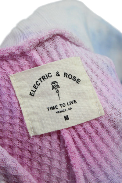 Electric & Rose Womens Light Blue Jogger Sweatpants Drawstring Size M