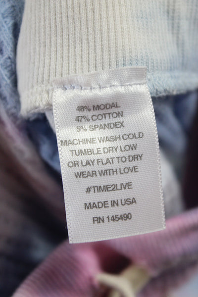 Electric & Rose Womens Light Blue Jogger Sweatpants Drawstring Size M