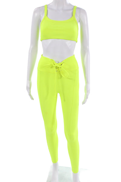 Year Of Ours Womens Yellow Ankle Jeggings Size S