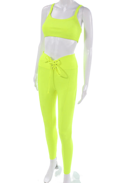 Year Of Ours Womens Yellow Ankle Jeggings Size S