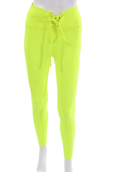 Year Of Ours Womens Yellow Ankle Jeggings Size S