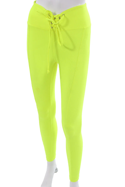 Year Of Ours Womens Yellow Ankle Jeggings Size S