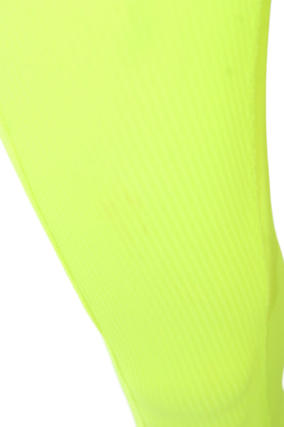 Year Of Ours Womens Yellow Ankle Jeggings Size S