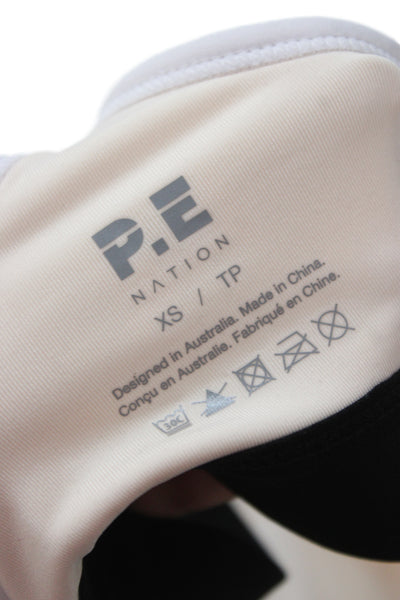 PE Nation Women's Scoop Neck T-Back Padded Sport Bra Pink Size XS