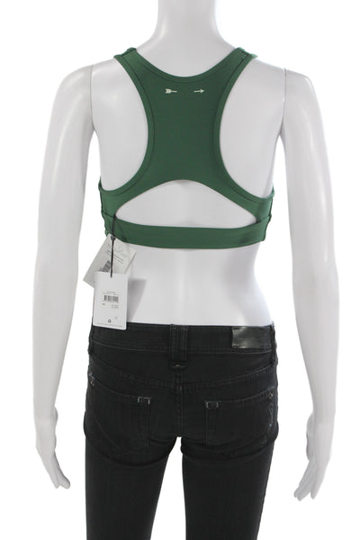 The Upside Women's Scoop Neck Sleeveless Sport Bra Green Size XS