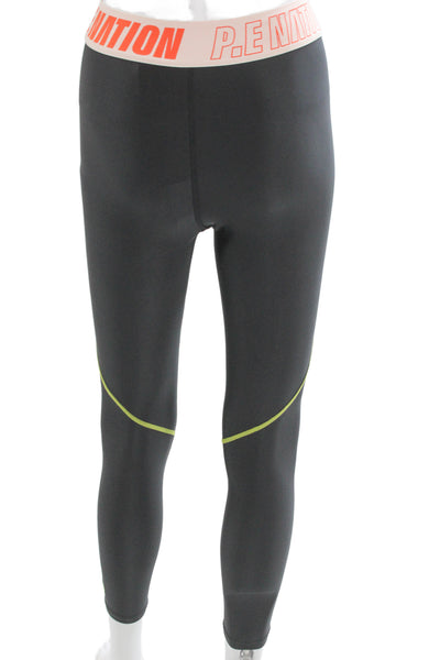 PE Nation Women Black Ankle Leggings Size S