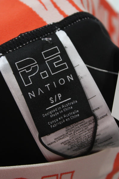 PE Nation Women Black Ankle Leggings Size S
