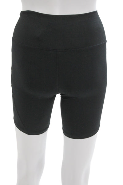 PE Nation Unisex Biker Shorts Black Recycled Polyester Elastane Size XS