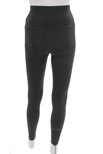 PE Nation Womens Ankle Leggings Black Zip Recycled Polyester Size XS