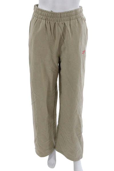 PE Nation Unisex Beige Organic Cotton Sweatpants Size S