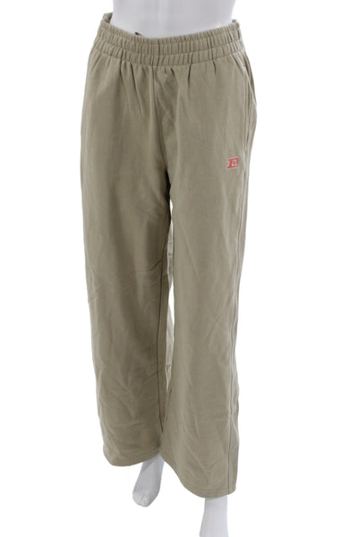 PE Nation Unisex Beige Organic Cotton Sweatpants Size S