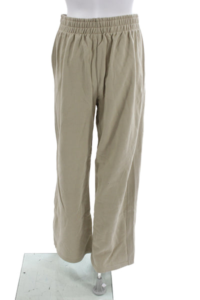 PE Nation Unisex Beige Organic Cotton Sweatpants Size S