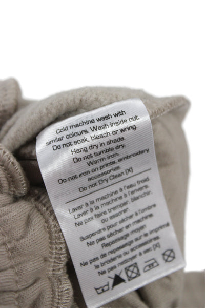 The Upside Unisex Joggers Beige Drawstring Organic Cotton Size XS