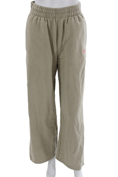 PE Nation Unisex Beige Organic Cotton Sweatpants Size XS