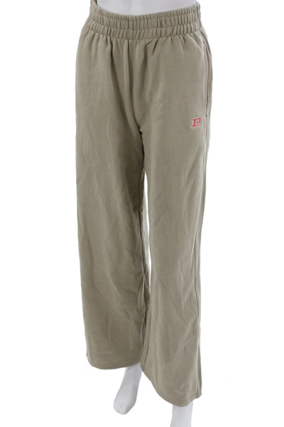 PE Nation Unisex Beige Organic Cotton Sweatpants Size XS