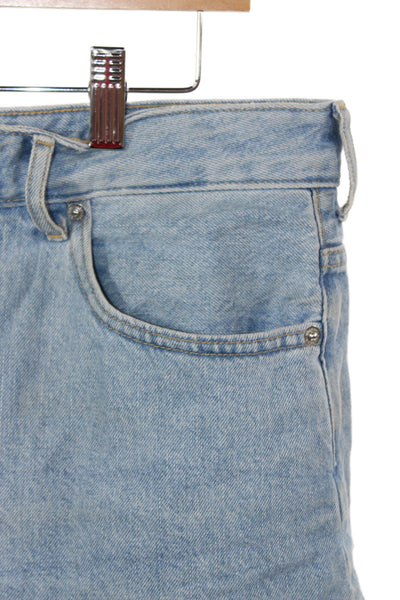 Everlane Unisex Bermuda Shorts Light Blue Organic Cotton Size 28