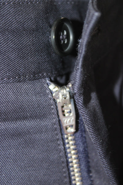 A.P.C. Mens Chino Dress Pants Dark Blue Cotton Solid Size 32