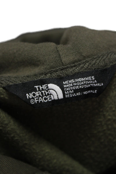 The North Face Mens Pullover Hoodie Green Long Sleeve Graphic Outdoor Size M