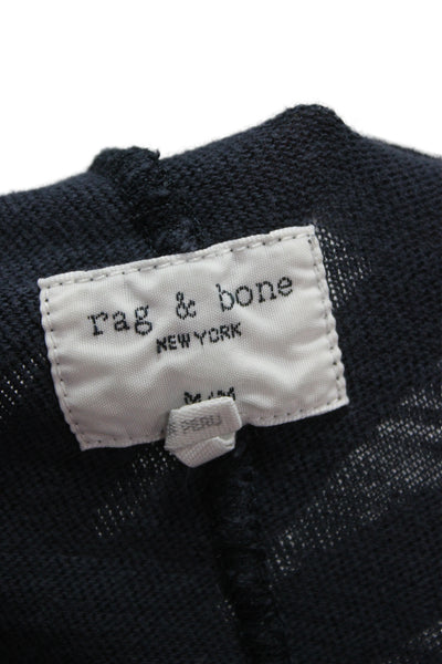 Rag & Bone Mens Band Dark Blue Short Sleeve T-Shirt Size M