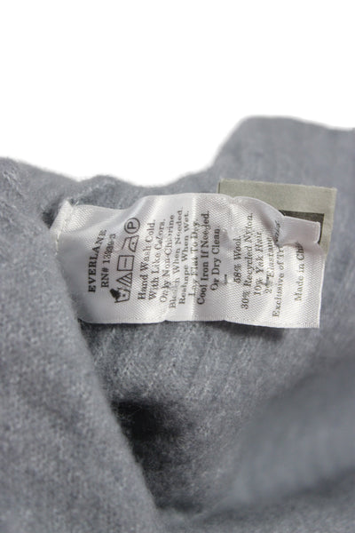 Everlane Unisex Pullover Mock Neck Wool Nylon Long Sleeve Sweater Size M