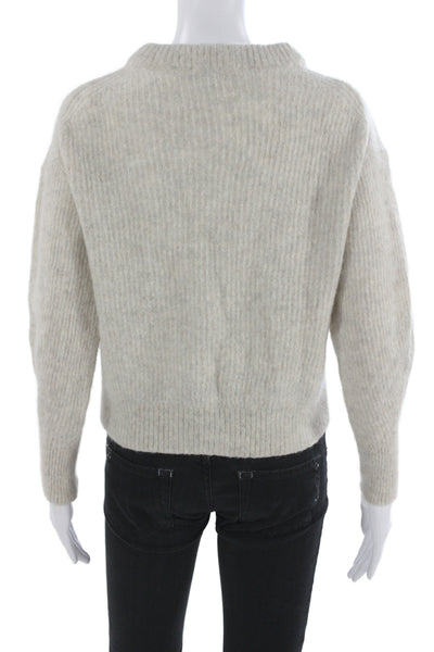 Everlane Unisex Pullover Sweater Beige Crew Neck Alpaca Merino Size M