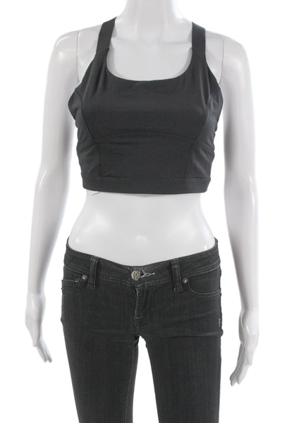 Lululemon Women Activewear Sleeveless Top Black Polyester Blend Size 6