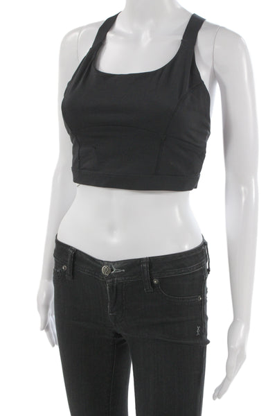 Lululemon Women Activewear Sleeveless Top Black Polyester Blend Size 6