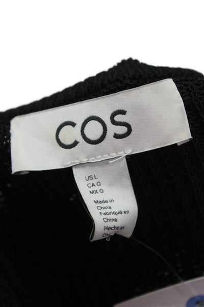 COS Womens Tunic V-Neck Sleeveless Black Size L