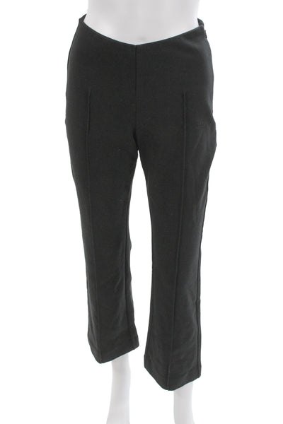 Everlane Womens Cropped Dress Pants Black Zip Solid Size S