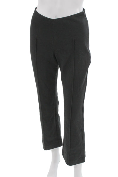 Everlane Womens Cropped Dress Pants Black Zip Solid Size S