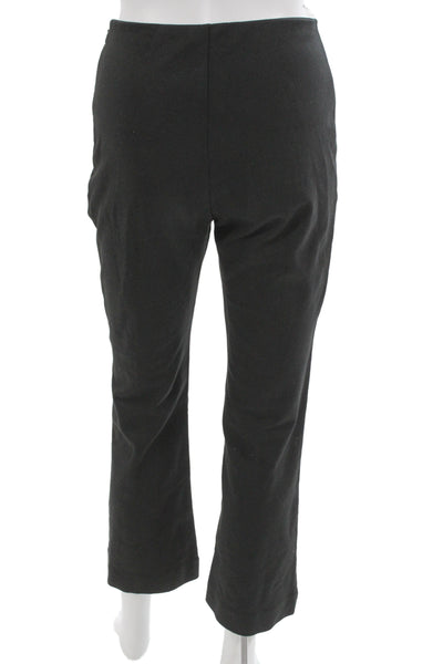 Everlane Womens Cropped Dress Pants Black Zip Solid Size S
