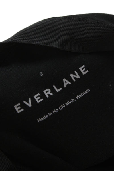 Everlane Womens Cropped Dress Pants Black Zip Solid Size S
