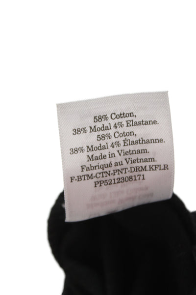 Everlane Womens Cropped Dress Pants Black Zip Solid Size S