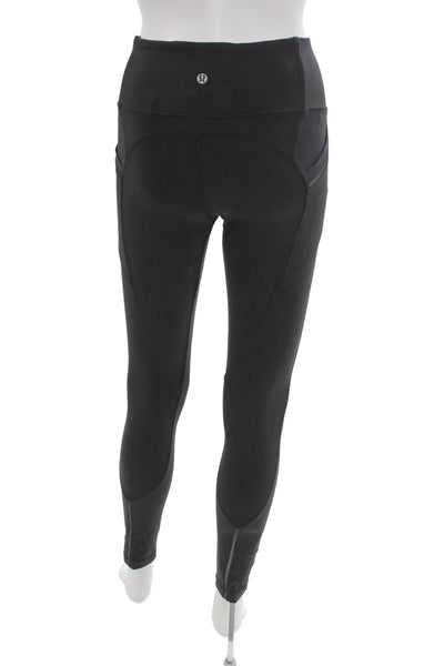 Lululemon Womens Ankle Jeggings Black Polyester Blend Size 4