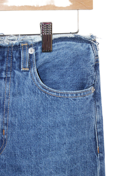 Slvrlake Unisex Straight Jeans Dark Blue Cotton High Rise Size 25