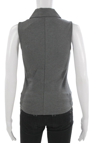 Rag & Bone Womens Collared Sleeveless Polo Tank Gray Jersey Size XS